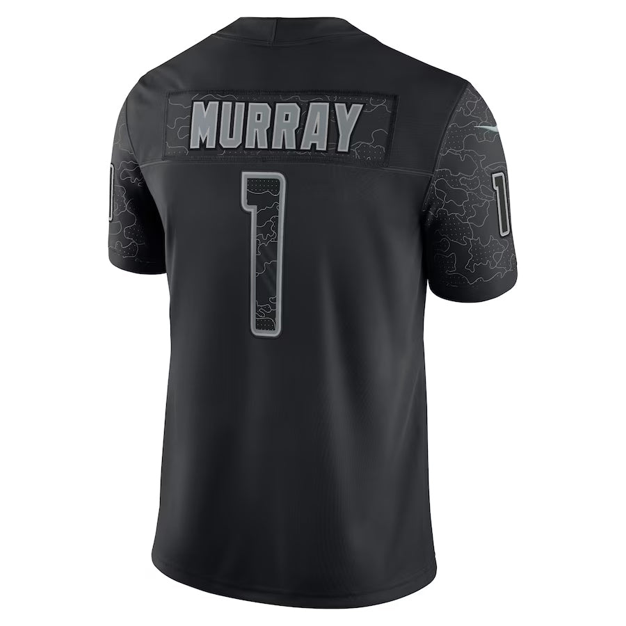 A.Cardinals #1 Kyler Murray Player Black RFLCTV Limited Home Game Edoa Stitched Jerseys