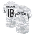 C.Bears #18 Caleb Williams Player Arctic Camo Salute to Service Performance T-Shirt Limited Edoa Stitched Jerseys