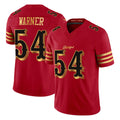 SF.49ers #54 Fred Warner Player Red Rivalries Vapor Limited Home Game Edoa Stitched Jerseys