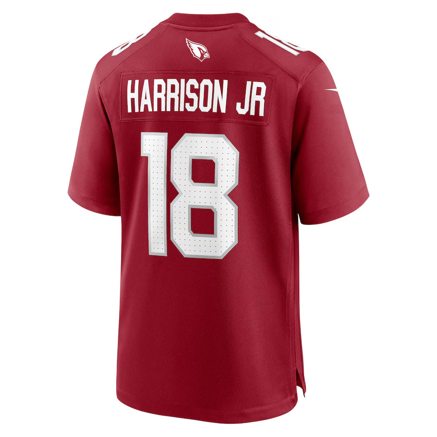A.Cardinals #18 Marvin Harrison Jr. Player Cardinal Game Edoa Stitched Jerseys
