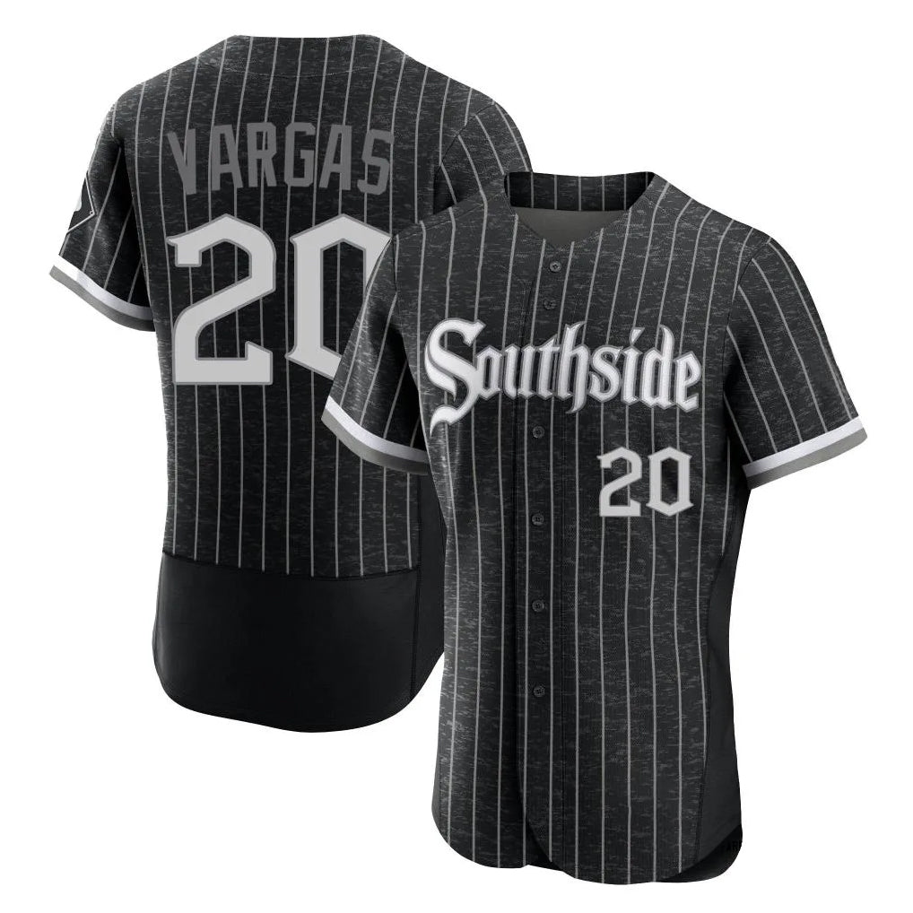 C.White Sox #20 Miguel Vargas Player Black City Connect Limited Elite Home Edoa Stitched Jerseys