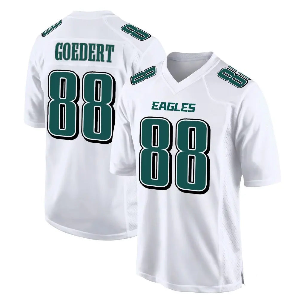 P.Eagles #88 Dallas Goedert Player White Tundra Fashion Home Game Edoa Stitched Jerseys