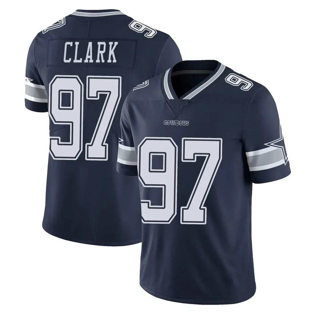 D.Cowboys #97 Kenny Clark Player Navy Vapor Untouchable Limited Home Game Edoa Stitched Jerseys