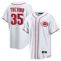 C.Reds #35 Jose Trevino Player White Game Home Edoa Stitched Jerseys