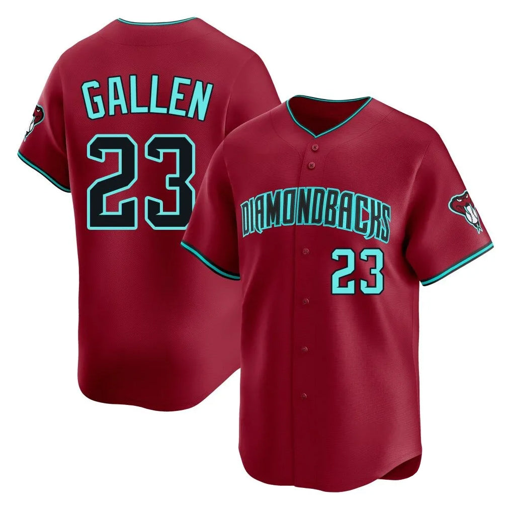 A.Diamondbacks #23 Zac Gallen Player Red Limited Home Game Edoa Stitched Jerseys