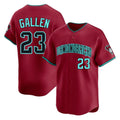 A.Diamondbacks #23 Zac Gallen Player Red Limited Home Game Edoa Stitched Jerseys