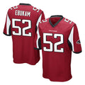 A.Falcons #52 Samson Ebukam Player Red Color Vapor Home Game Edoa Stitched Jerseys