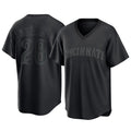 C.Reds #28 Eugenio Su¨¢rez Player Black T-shirt Game Home Edoa Stitched Jerseys