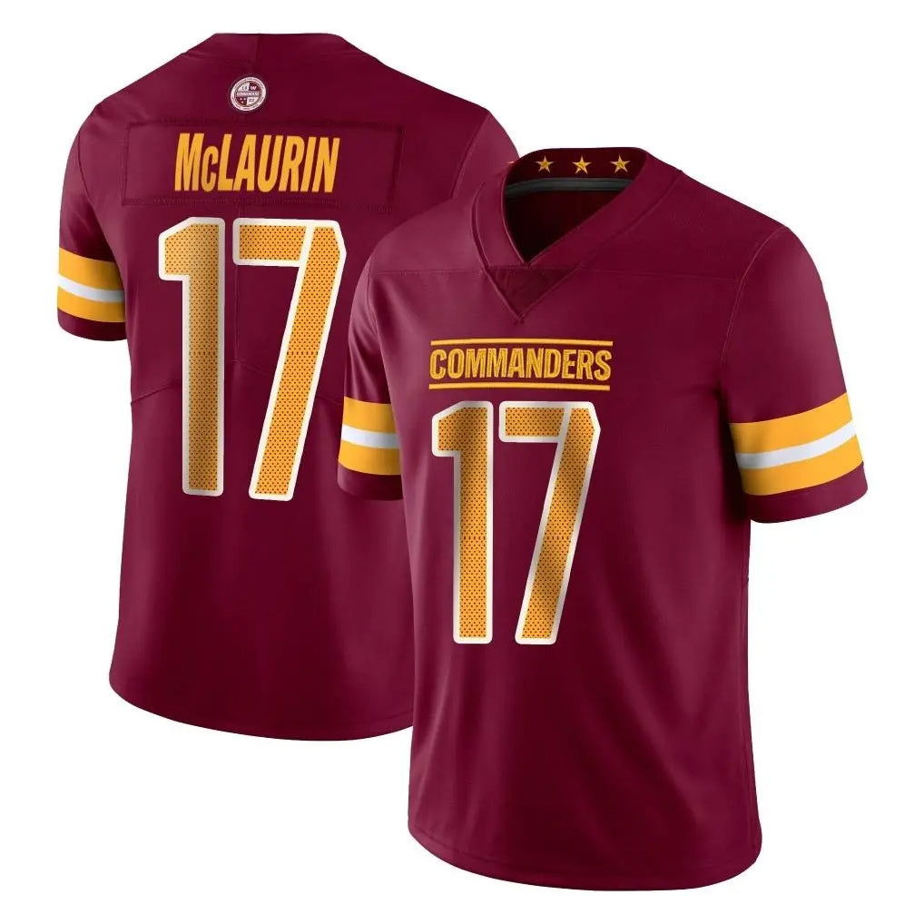 W.Commanders #17 Terry Mclaurin Player Burgundy Limited Vapor Home Game Edoa Stitched Jerseys