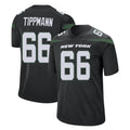 NY.Jets #66 Joe Tippmann Player Stealth Black Home Game Edoa Stitched Jerseys