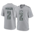 P.Eagles #2 Riq Woolen Player Gray Atmosphere Fashion Home Game Edoa Stitched Jerseys