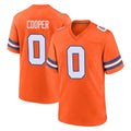 D.Broncos #0 Jonathon Cooper Player Orange Alternate Collection Throwback Game Edoa Stitched Jerseys