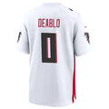 A.Falcons #0 Divine Deablo Player White Home Game Edoa Stitched Jerseys