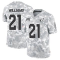 A.Cardinals #21 Garrett Williams Player Camo Salute to Service Limited Edoa Stitched Jerseys