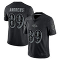 B.Ravens #89 Mark Andrews Player Black RFLCTV Limited Edoa Stitched Jerseys