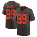C.Browns #99 Julian Okwara Player Brown Alternate Home Game Edoa Stitched Jerseys