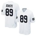 LV.Raiders #89 Brock Bowers Player White Home Game Edoa Stitched Jerseys