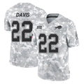B.Bills #22 Ray Davis Player Arctic Camo Salute to Service Limited Edoa Stitched Jerseys