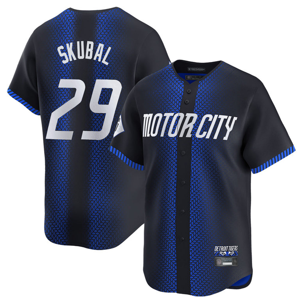 D.Tigers #29 Tarik Skubal Player Navy City Connect Home Limited Edoa Stitched Jerseys