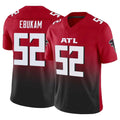 A.Falcons #52 Samson Ebukam Player Red Vapor F.U.S.E. Limited Home Game Edoa Stitched Jerseys