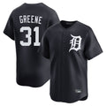 D.Tigers #31 Riley Greene Player Navy Home Limited Game Edoa Stitched Jerseys