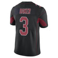 A.Cardinals #3 Budda Baker Player Black Limited Elite Home Game Edoa Stitched Jerseys