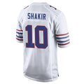 B.Bills #10 Khalil Shakir Player White Alternate Home Game Edoa Stitched Jerseys