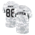 B.Bills #88 Dawson Knox Player Arctic Camo Salute to Service T-Shirt Hoodies Edoa Stitched Jerseys