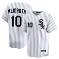 C.White Sox #10 Chase Meidroth Player White Stripe Limited Home Edoa Stitched Jerseys