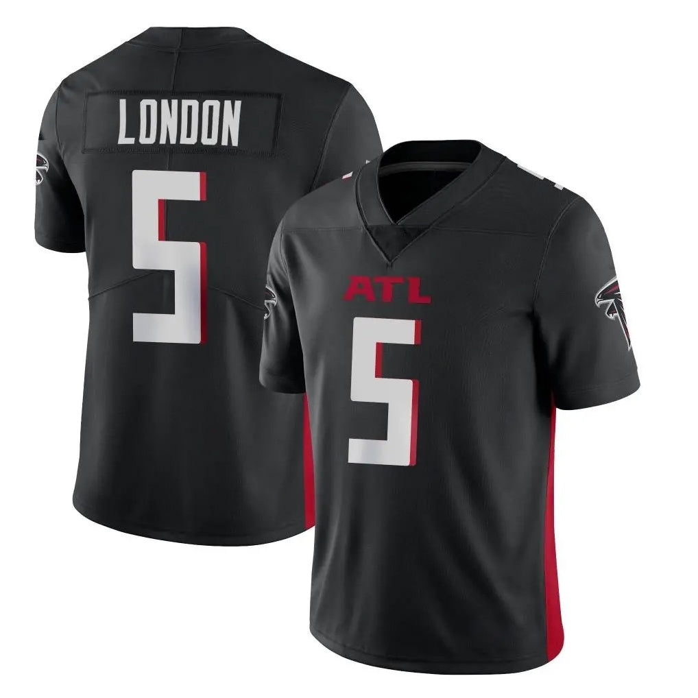A.Falcons #5 Drake London Player Black Vapor Untouchable Limited Home Game Edoa Stitched Jerseys