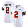 C.Browns #2 Shedeur Sanders Player White Limited Vapor F.U.S.E. Alternate Game Edoa Stitched Jerseys