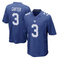 NY.Giants #3 Abdul Carter Player Royal Home Game Edoa Stitched Jerseys