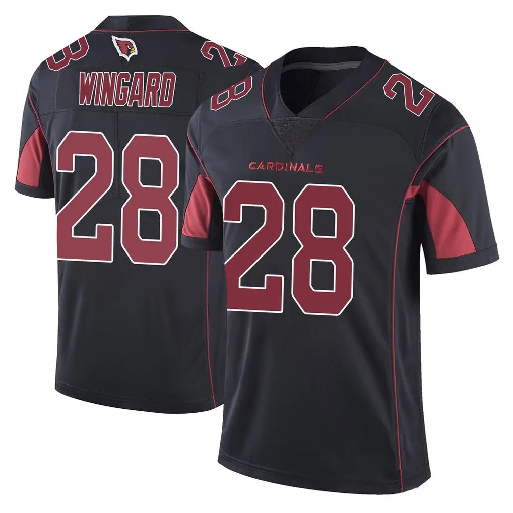 A.Cardinals #28 Andrew Wingard Player Black Limited Color Rush Vapor Untouchable Home Game Edoa Stitched Jerseys