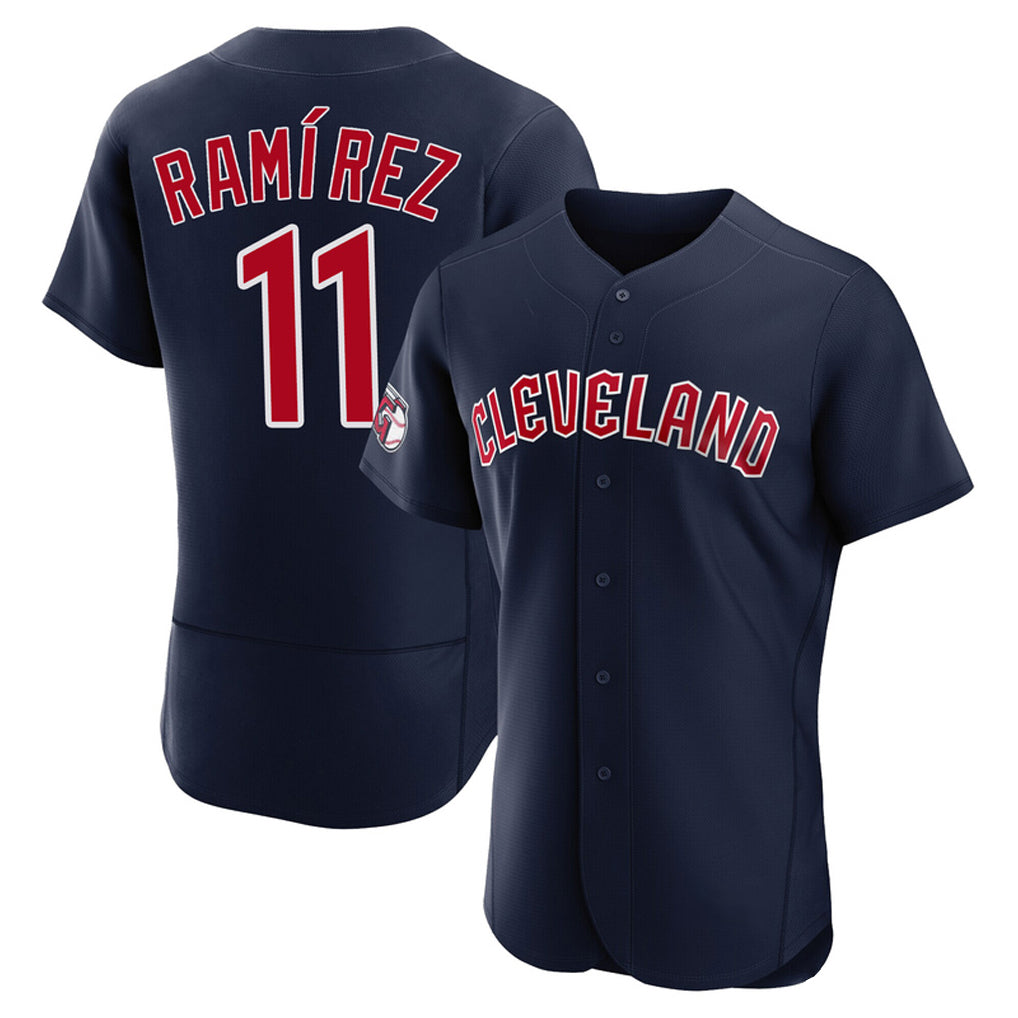 C.Guardians #11 Jose Ramirez Player Navy Limited Elite Home Edoa Stitched Jerseys