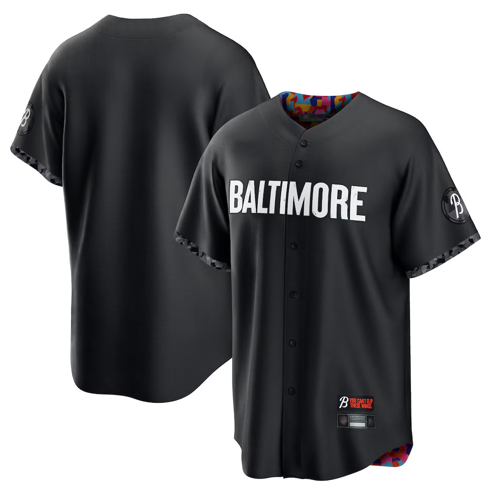 B.Orioles ## Orioles Blank Player Black City Connect Home Game Edoa Stitched Jerseys