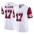 W.Commanders #17 Terry Mclaurin Player White Vapor F.U.S.E. Limited Home Game Edoa Stitched Jerseys
