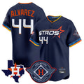 H.Astros #44 Yordan Alvarez Player Navy City Connect Texas Patch Vapor Premier Limited Home Edoa Stitched Jerseys