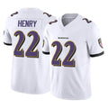 B.Ravens #22 Derrick Henry Player White Limited Home Game Edoa Stitched Jerseys