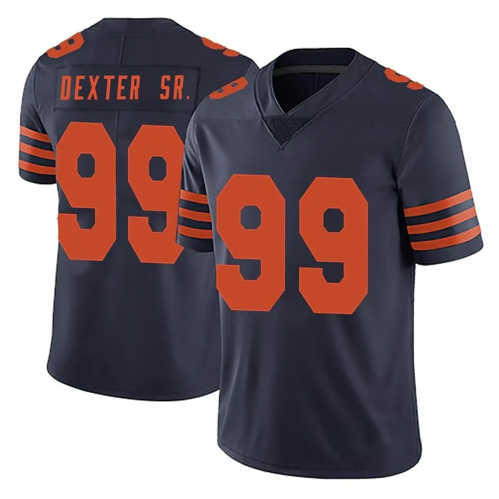 C.Bears #99 Gervon Dexter Sr. Player Navy Blue Alternate Vapor Untouchable Limited Edoa Stitched Jerseys