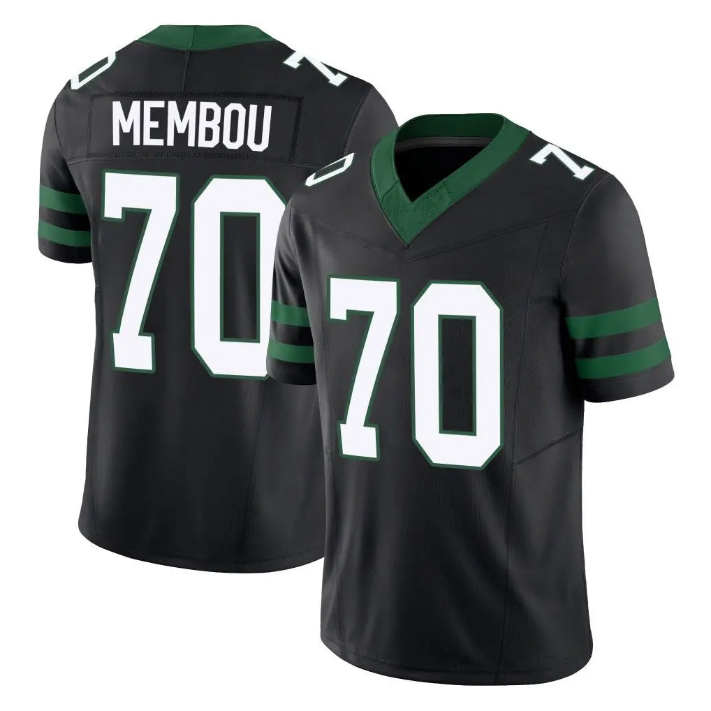 NY.Jets #70 Armand Membou Player Black Limited Legacy Vapor F.U.S.E. Home Game Edoa Stitched Jerseys