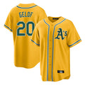 Athletics #20 Zack Gelof Player Gold Alternate Home Game Edoa Stitched Jerseys