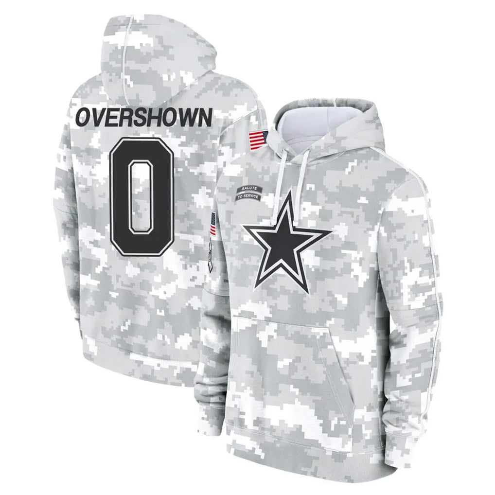 D.Cowboys #0 DeMarvion Overshown Player Arctic Camo Salute to Service Hoodies Limited Game Edoa Stitched Jerseys