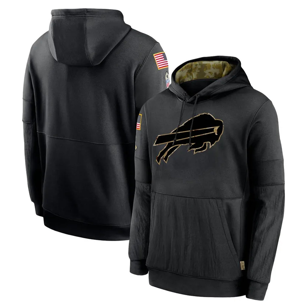 B.Bills ## Bills Blank Player Black Salute to Service Hoodies Hame Edoa Stitched Jerseys