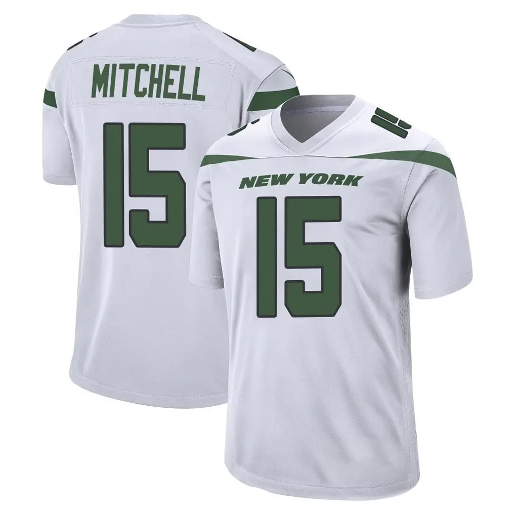 NY.Jets #15 Adonai Mitchell Player White Spotlight Home Game Edoa Stitched Jerseys