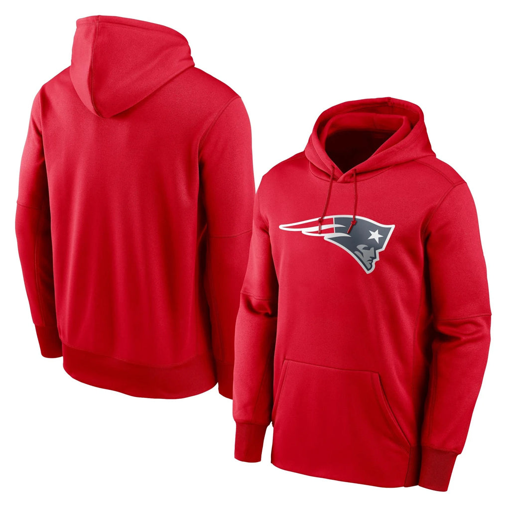 NE.Patriots ## Patriots Blank Player Red LOGO Pullover Hoodies Home Game Edoa Stitched Jerseys