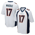 D.Broncos #17 Jaylen Waddle Player White Game Edoa Stitched Jerseys