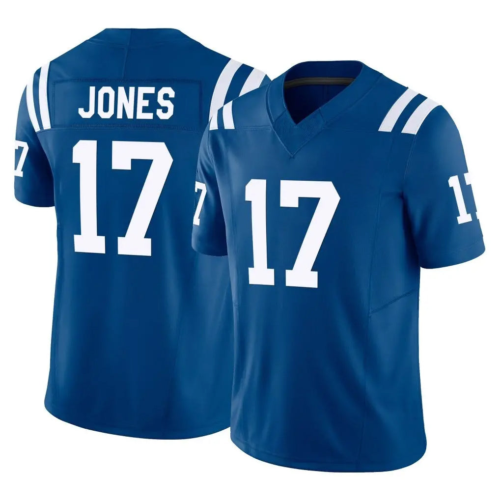 IN.Colts #17 Daniel Jones Player Royal Limited Vapor F.U.S.E. Home Game Edoa Stitched Jerseys