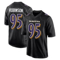 B.Ravens #95 Tavius Robinson Player Black Carbon Fashion Home Game Edoa Stitched Jerseys