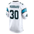 C.Panthers #30 Chuba Hubbard Player White Game Edoa Stitched Jerseys