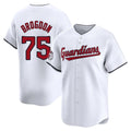 C.Guardians #75 Connor Brogdon Player White Limited Home Edoa Stitched Jerseys